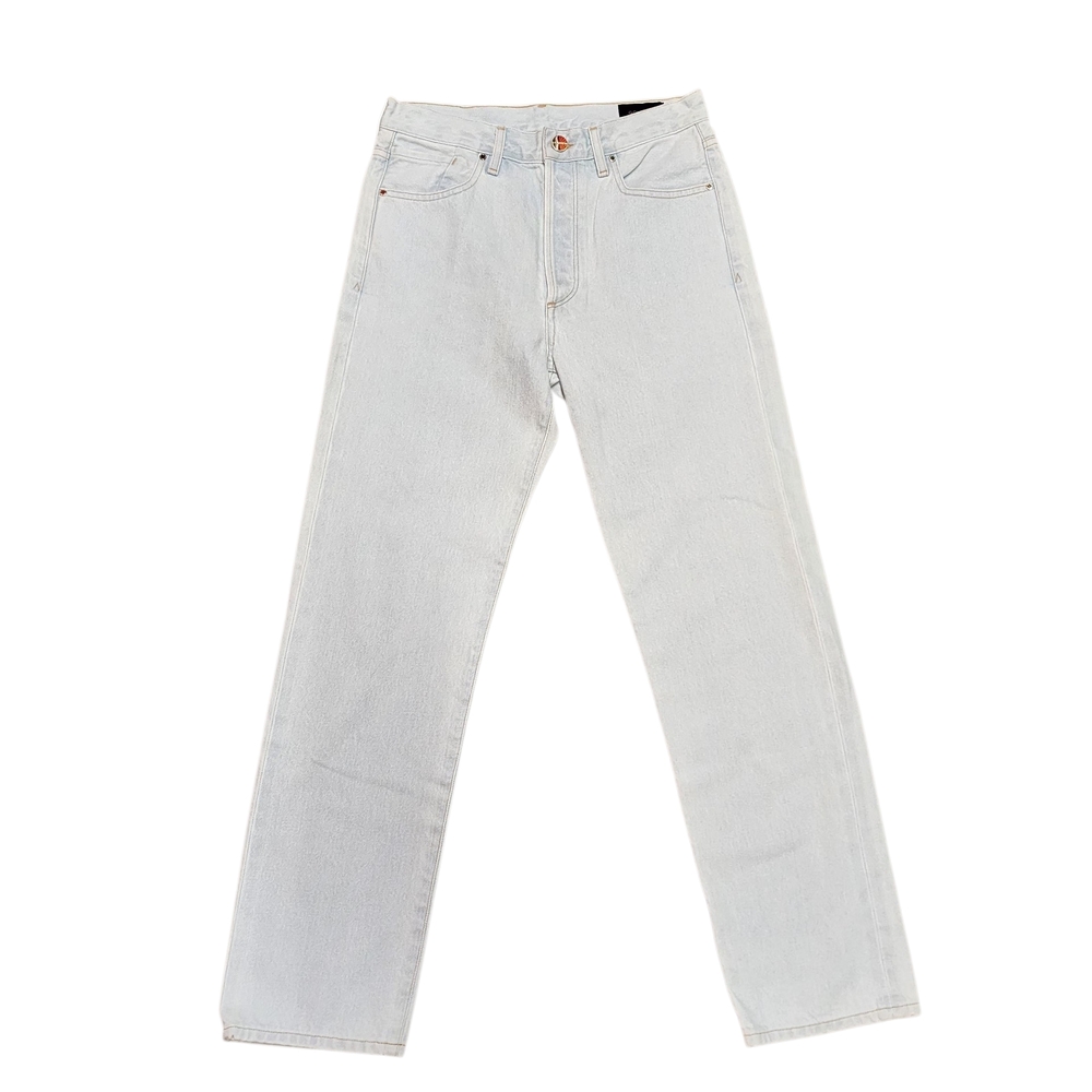 Goldsign Women's Light Blue High Waisted Button Fly Ankle Jeans NWOT